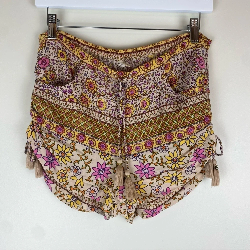 SPELL Boho Blossom Shorts Yellow Floral XS
